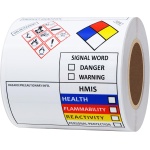 Hybsk Chemical Safety Labels for SDS NFPA HMIS OSHA | 4x3 inches MSDS Stickers