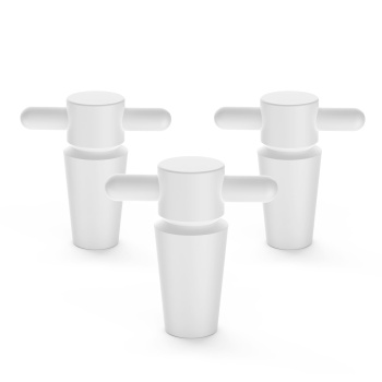 stonylab PTFE Stoppers with Handle, 3-Pack Sizes 19# Lab Standard Mouth Flask