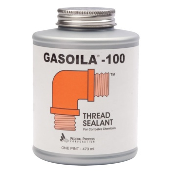 Gasoila Soft-Set Thread Sealant -50°F to 450°F, Black Sealant for Corrosive