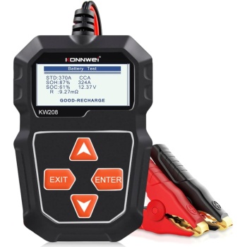KONNWEI KW208 12V Car Battery Tester, 100-2000 CCA Load Tester Automotive