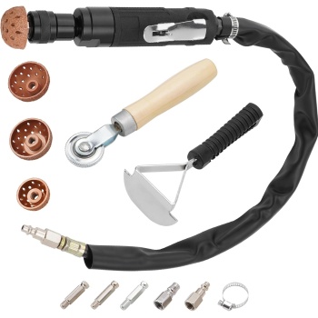 Air Tire Repair Polish Patch Tools, Include 2500rpm Low Speed Air Tire Buffer