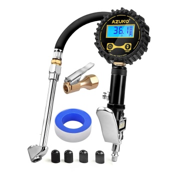 AZUNO Digital Tire Inflator with Pressure Gauge, 200 PSI, Heavy Duty Air