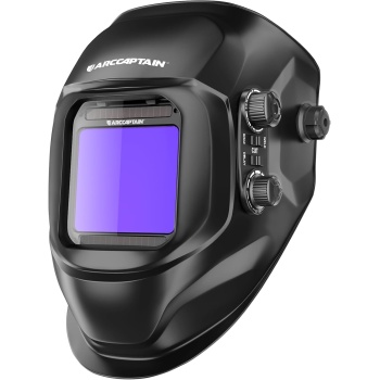 ARCCAPTAIN Welding Helmet Auto Darkening, 3.94"X3.66" Large Viewing Screen True