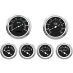 MOTOR METER RACING Classic 6 Gauge Set with ECU Based Electrical Speedometer