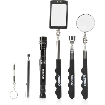 NEIKO 20736A (6) Piece Set, Magnetic Tool & Telescoping Mirror Set, Adjustable