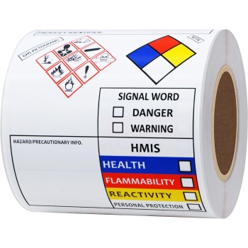 SDS OSHA Data Labels for Chemical Safety 3×4 Inch MSDS Stickers