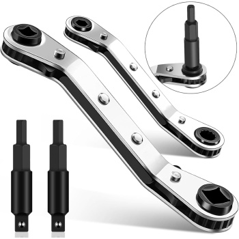 2pcs Hvac Service Wrench refrigeration wrench, 3/16" to 3/8", 5/16" x 1/4" Hvac