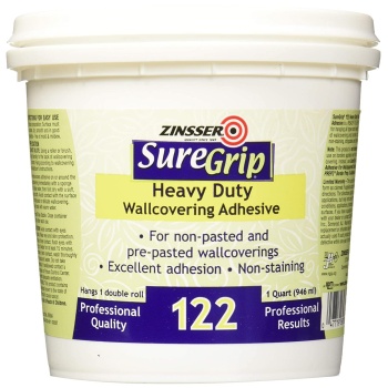 qt Zinsser 69384 Clear SureGrip Heavy Duty Strippable Wallcovering Adhesive