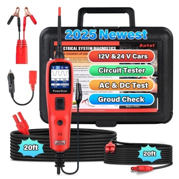 Autel PowerScan PS100 Automotive Circuit Tester, Universal 12V 24V Power Circuit