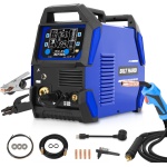BILT HARD Aluminum 250A MIG Welder, Gas MIG/Flux Core MIG/Lift TIG/Stick/Spot