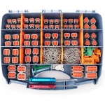 JRready ST6309 Deutsch Connector Kit 416PCS - 2 3 4 6 8 12 Pin DT Connectors
