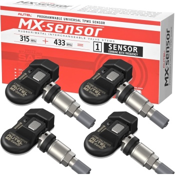 Autel TPMS Sensor Set of 4, MX-Sensor 2in 1 Dual Frequency 315MHz + 433MHz
