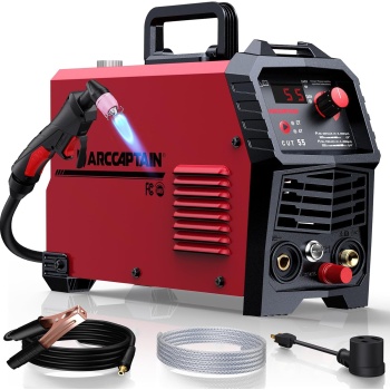 ARCCAPTAIN 55A Plasma Cutter, Non-Touch Pilot ARC High-Frequency Air Plasma