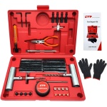 CTR Heavy Duty Tire Plug Kit - 68pcs All-in-One Universal Tire Repair Kit
