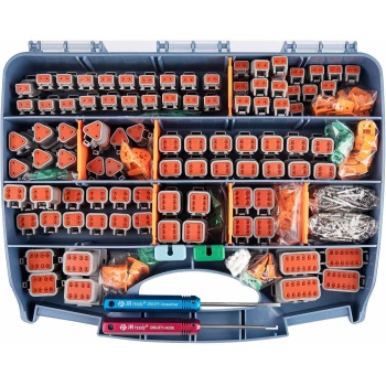 JRready ST6313 DT Deutsch Connector Kit, 2 3 4 6 8 12 Pin Gray DT Connectors