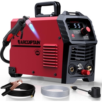 ARCCAPTAIN 55A Plasma Cutter, Large LED Display, Non-Touch Pilot ARC Plasma