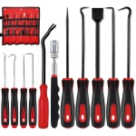 Keze 11Pcs Carbon Steel Precision Pick & Hook Set with Scraper and Magnetic