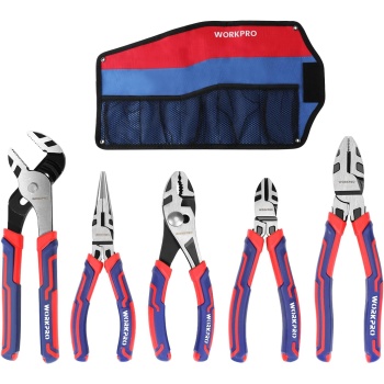WORKPRO Pliers Set, Premium Cr-V Construction, Includes 6 Inch Slip Joint Pliers