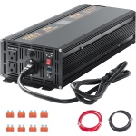 VEVOR 2500W Sump Pump Battery Backup System, LCD Display, Auto Switches