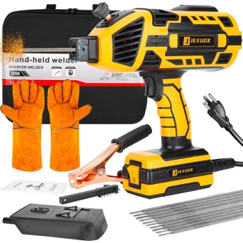 Portable Electric Welding Machine, 20-120A Upgraded 110V Handheld ARC Welding