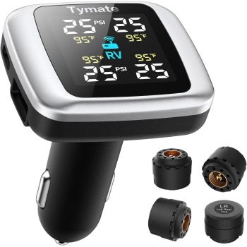 Tymate TM7 Tire Pressure Monitoring System, Wireless TPMS with 4 External