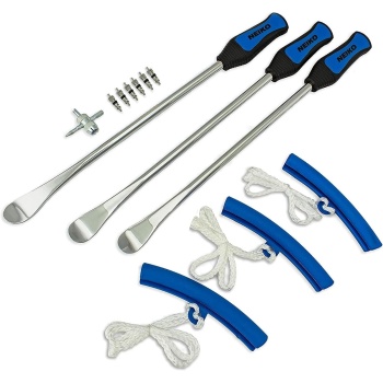 NEIKO 20601A 14.5” Steel Tire Spoons Tool Set, Tire Tools Include 3 Piece Tire