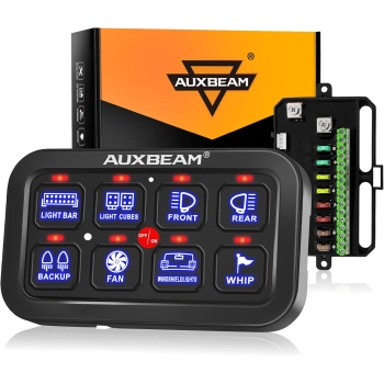 Auxbeam 8 Gang Switch Panel BA80 Automatic Dimmable LED Touch Control Panel