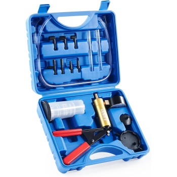 Orion Motor Tech Brake Bleeder Kit with Hand Vacuum Pump and Adapters
