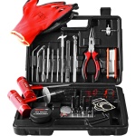 Heavy Duty Tire Repair Tools Kit - 108 PCS Set Truck Tool Box for Motorcycle