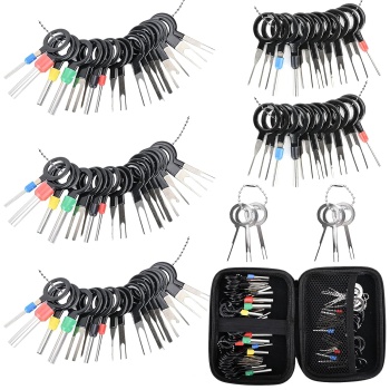 Terminal Removal Tool Kit 82 Pcs Depinning Tool Electrical Connector Pin Removal