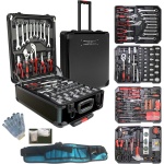 Arcwares 799pcs Aluminum Trolley Case Tool Set Silver, House Repair Kit Set