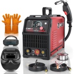 BESTMIG 135A MIG Welder - 3-in-1 Flux Core Welder, MIG/Lift TIG/Stick Welding