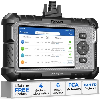 TOPDON AD500 OBD2 Scanner Car Code Reader Scan Tool, Engine ABS SRS Transmission