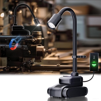 LED Work Light, 5000mAh Magnetic Gooseneck Light Rechargeable, 2000 Lumen