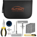 Flat Tire Repair Kit with Plugs 31 Pcs for Car, Motorcycle, ATV, Jeep, Truck