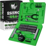 Rhino USA Tire Plug Repair Kit (86-Piece) Fix Punctures & Plug Flats