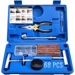 Tire Plug Kit Heavy Duty - 68 Pcs Professional Tire Repair Kit to Fix Punctures