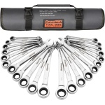 Ratcheting Wrench Set, Combination Wrench Set, 22-Piece SAE & Metric