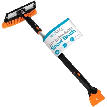 39" Extendable Snow Brush with Detachable Ice Scraper | 11" Wide Squeegee