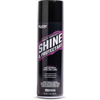 Slick Products Shine & Protectant, Long-Lasting High-Gloss Clear Coat Spray