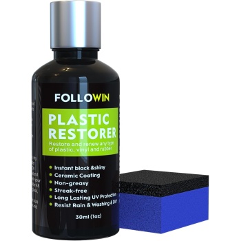 Plastic Restorer for Cars Ceramic Plastic Coating Trim Restore, Resists Water