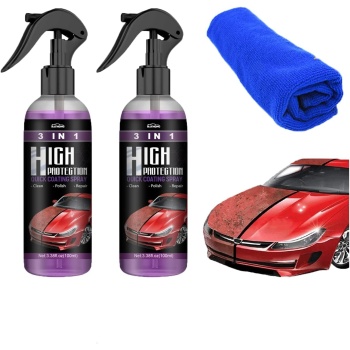 2 Pack 3 in 1 High Protection Quick Coating Spray,High Protection Quick Car Coat