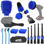 Car Detailing Kit, 18Pcs Car Detailing Brush Set, Car Cleaning Kit, Drill Brush