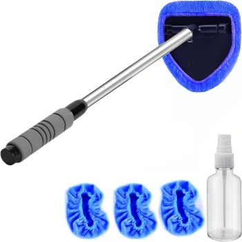 Windshield Cleaning Tool - Extendable Handle Car Window Cleaner