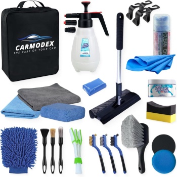 Car Wash Cleaning Kit, Manual Foam Sprayer, Premium Brushes