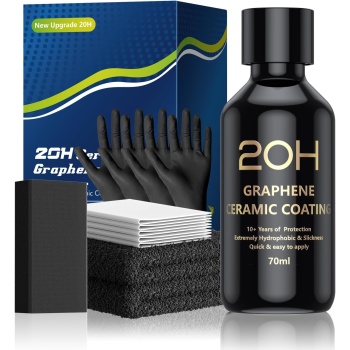 20H Advanced Graphene Ceramic Coating for Cars (70ml) - Car Detailing Kit