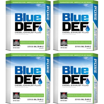 BlueDEF Diesel Exhaust Fluid Synthetic Urea Deionized Water 2.5 Gallon (4 Pack)