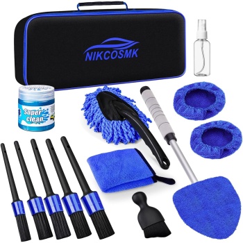 Windshield Cleaner Tool, 15Pcs Car Interior Detailing Kit, Car Cleaning Kit