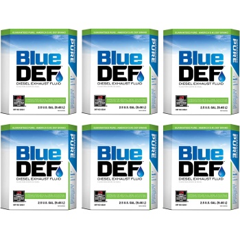 BlueDEF Diesel Exhaust Fluid Synthetic & Deionized Water 2.5 Gallon Jug (6 Pack)