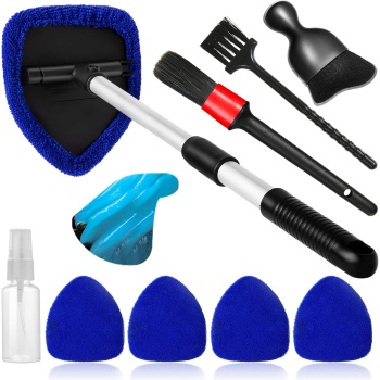 10pcs Windshield Cleaner Tool, Car Window Cleaning Wash Kit